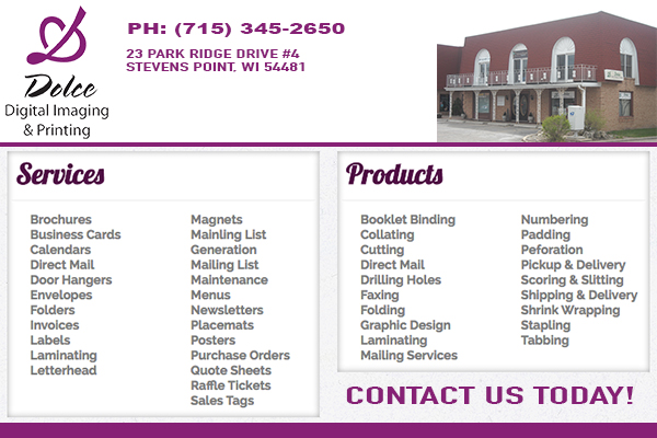 Printing Company Color Printing New Hope Wisconsin Portage County 