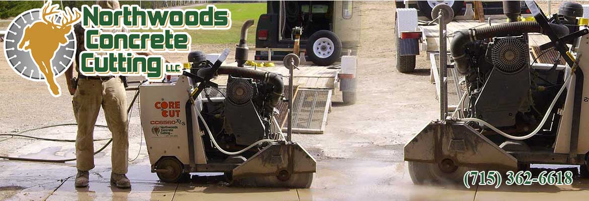 concrete cutting Concrete Slab Sawing Sunflower Wisconsin Oneida County 